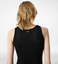 ANKLE LENGTH VEST DRESS WITH TOM FORD METAL PLAQUE