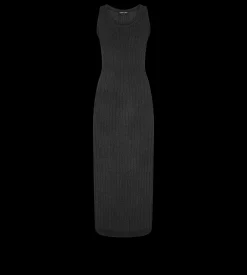 ANKLE LENGTH VEST DRESS WITH TOM FORD METAL PLAQUE
