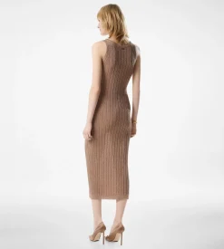 ANKLE LENGTH VEST DRESS WITH TOM FORD METAL PLAQUE