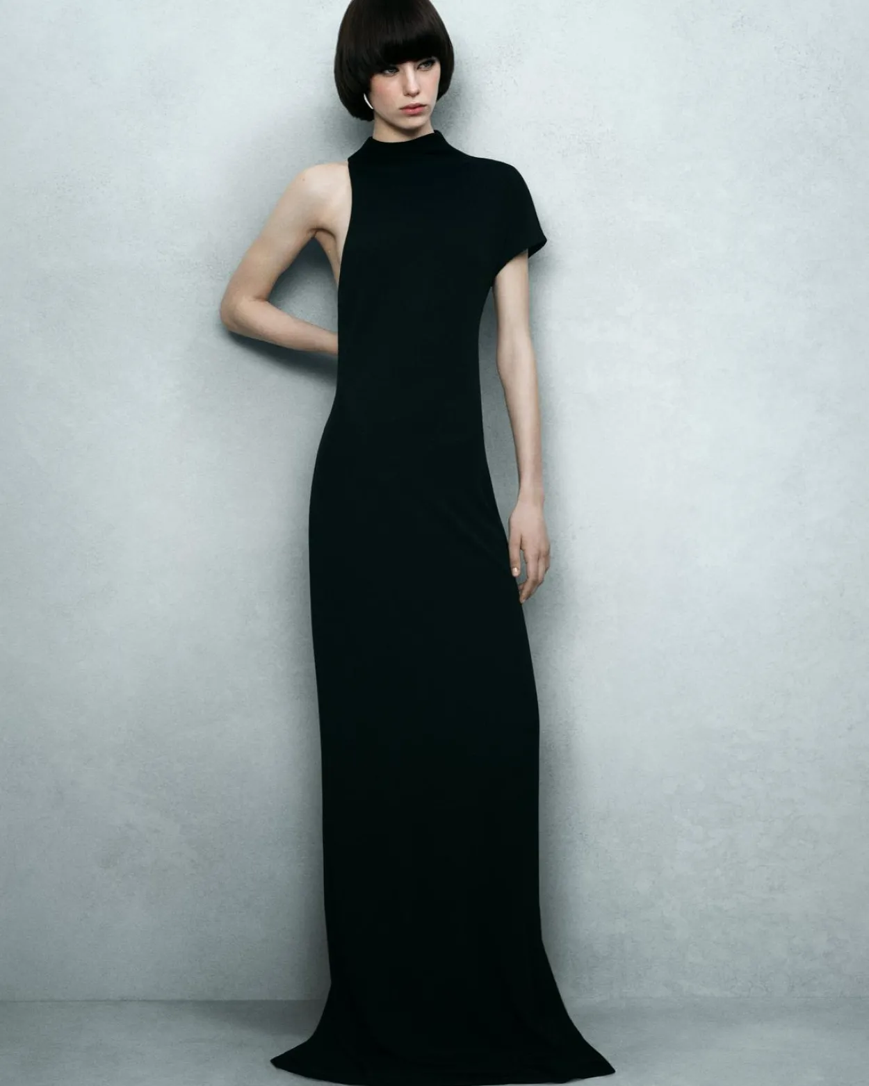 ASYMMETRIC EVENING DRESS