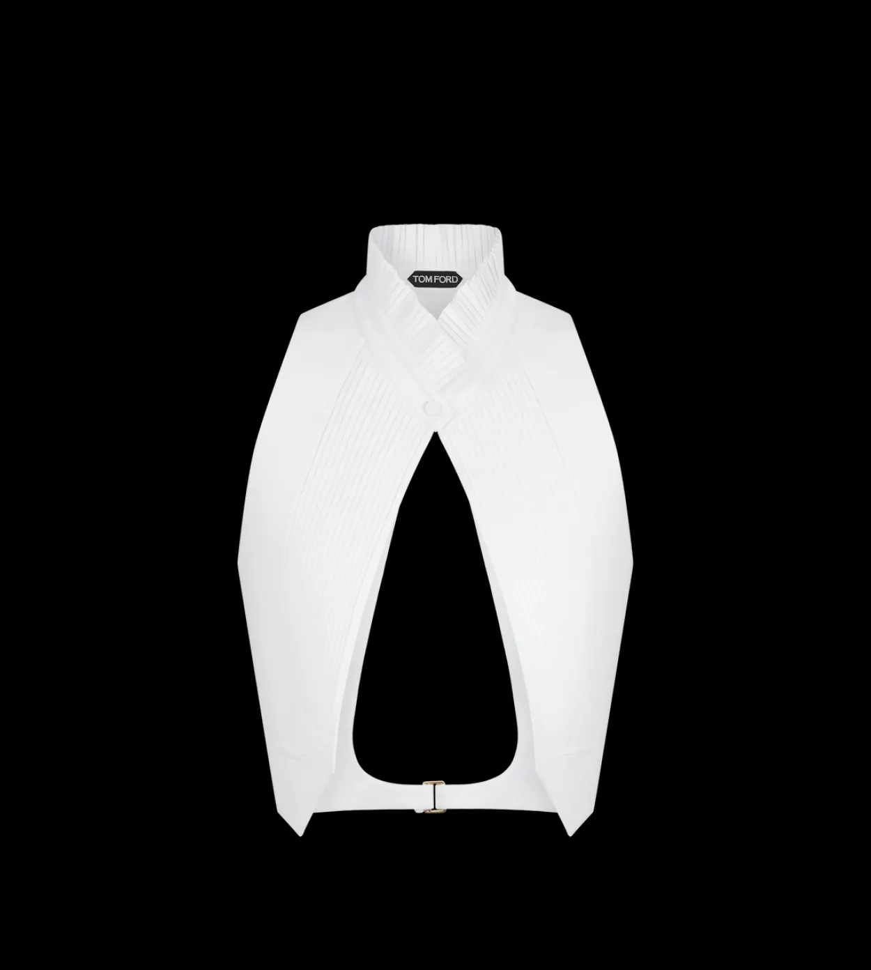 BACKLESS PETITE WAISTCOAT WITH PLEATED DETAILS