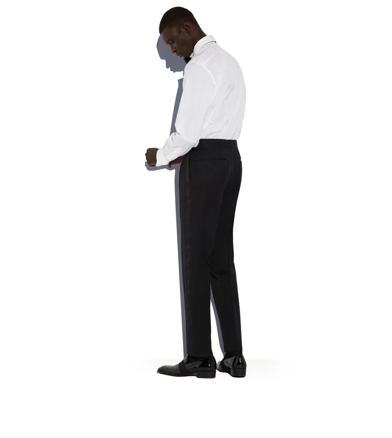 BLACK MOHAIR O'CONNOR EVENING TROUSERS