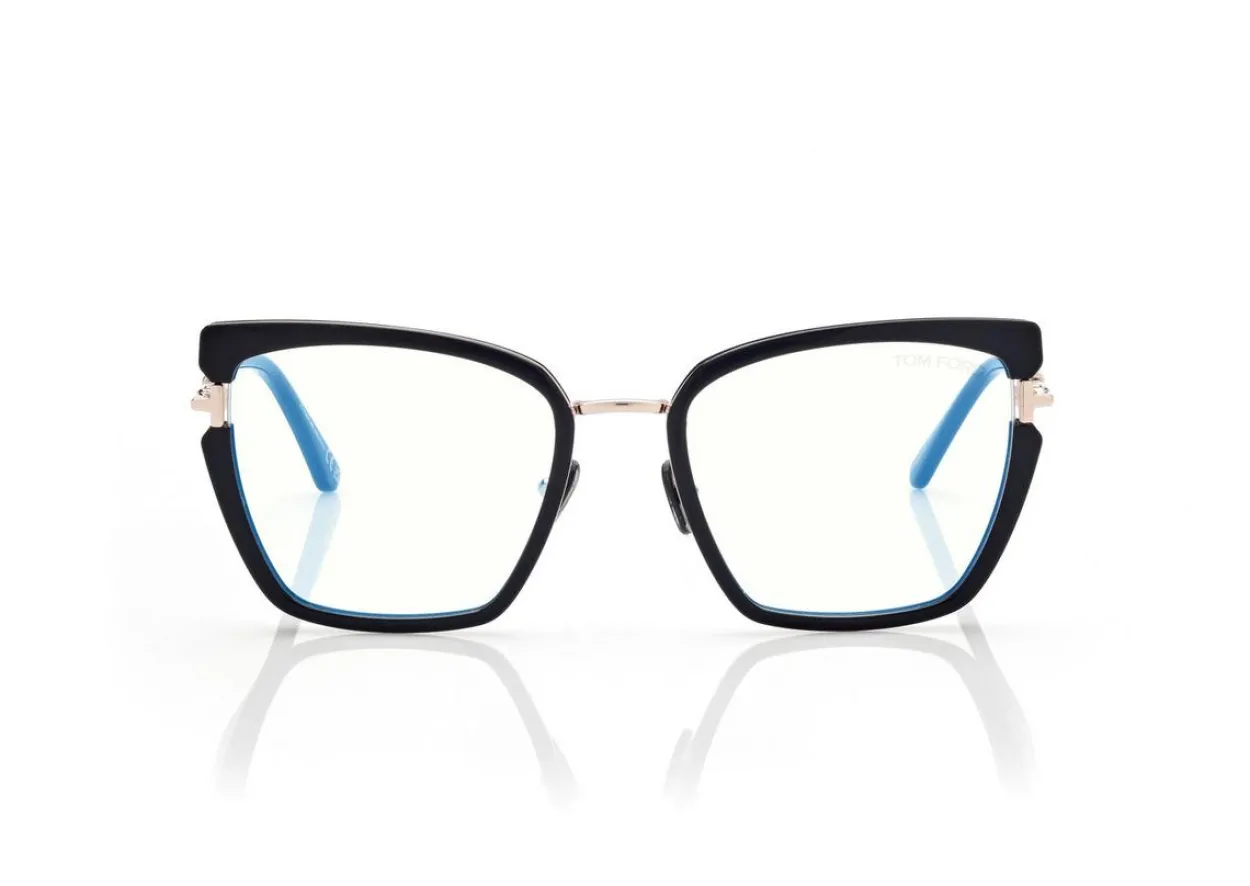 BLUE BLOCK BUTTERFLY OPTICALS