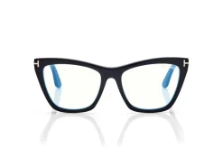 BLUE BLOCK CAT EYE OPTICALS WITH CLIP ON SUNGLASSES