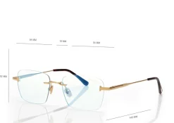 BLUE BLOCK RECTANGULAR OPTICALS