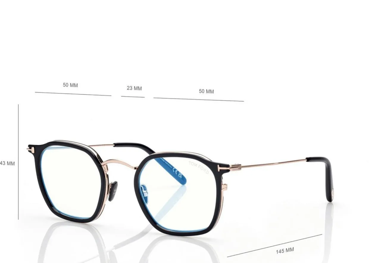 BLUE BLOCK ROUND OPTICALS