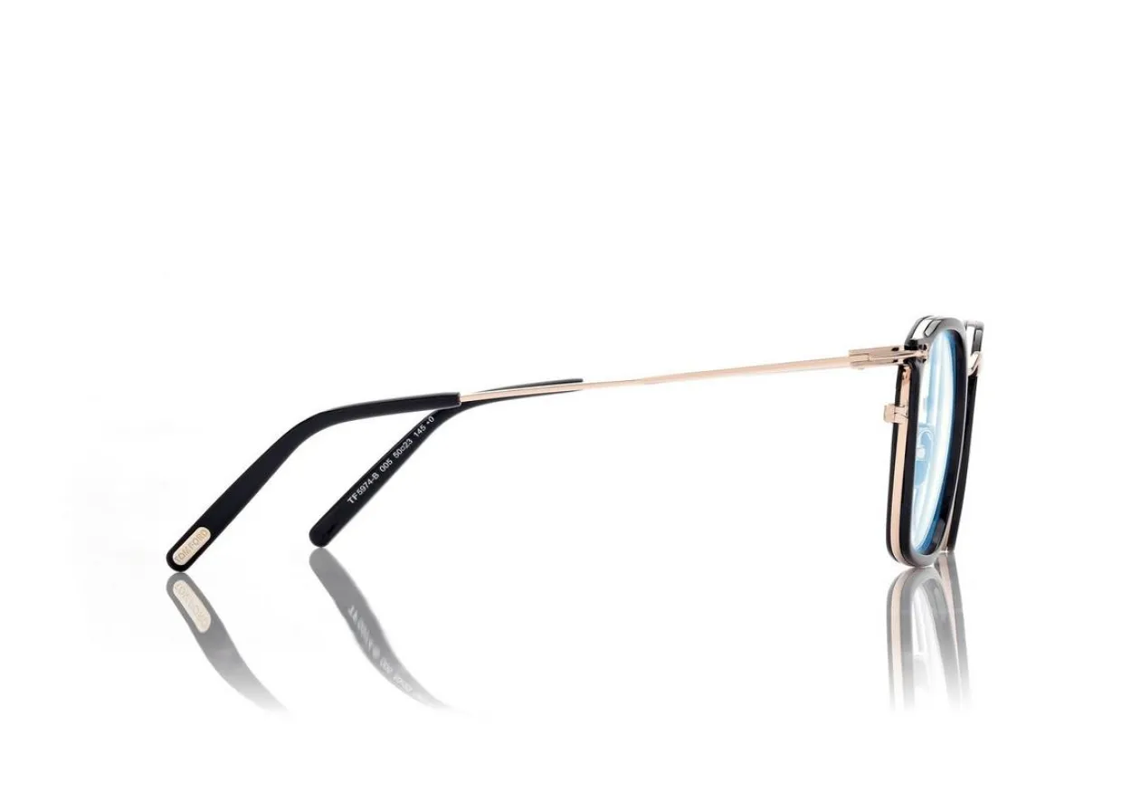 BLUE BLOCK ROUND OPTICALS