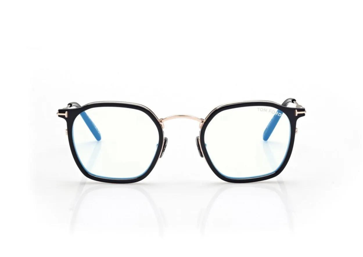 BLUE BLOCK ROUND OPTICALS