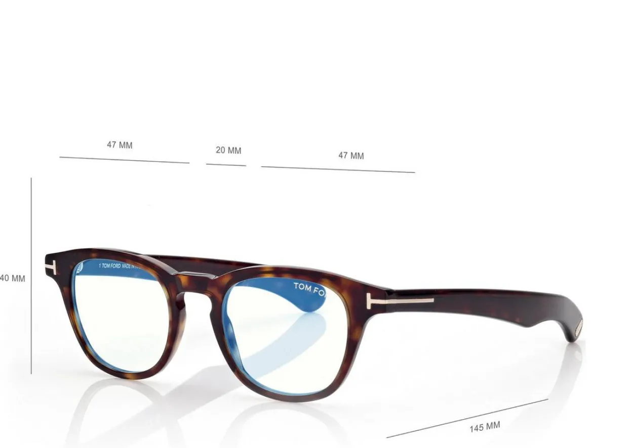 BLUE BLOCK ROUND OPTICALS
