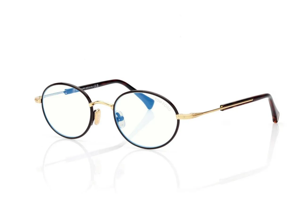 BLUE BLOCK ROUND OPTICALS