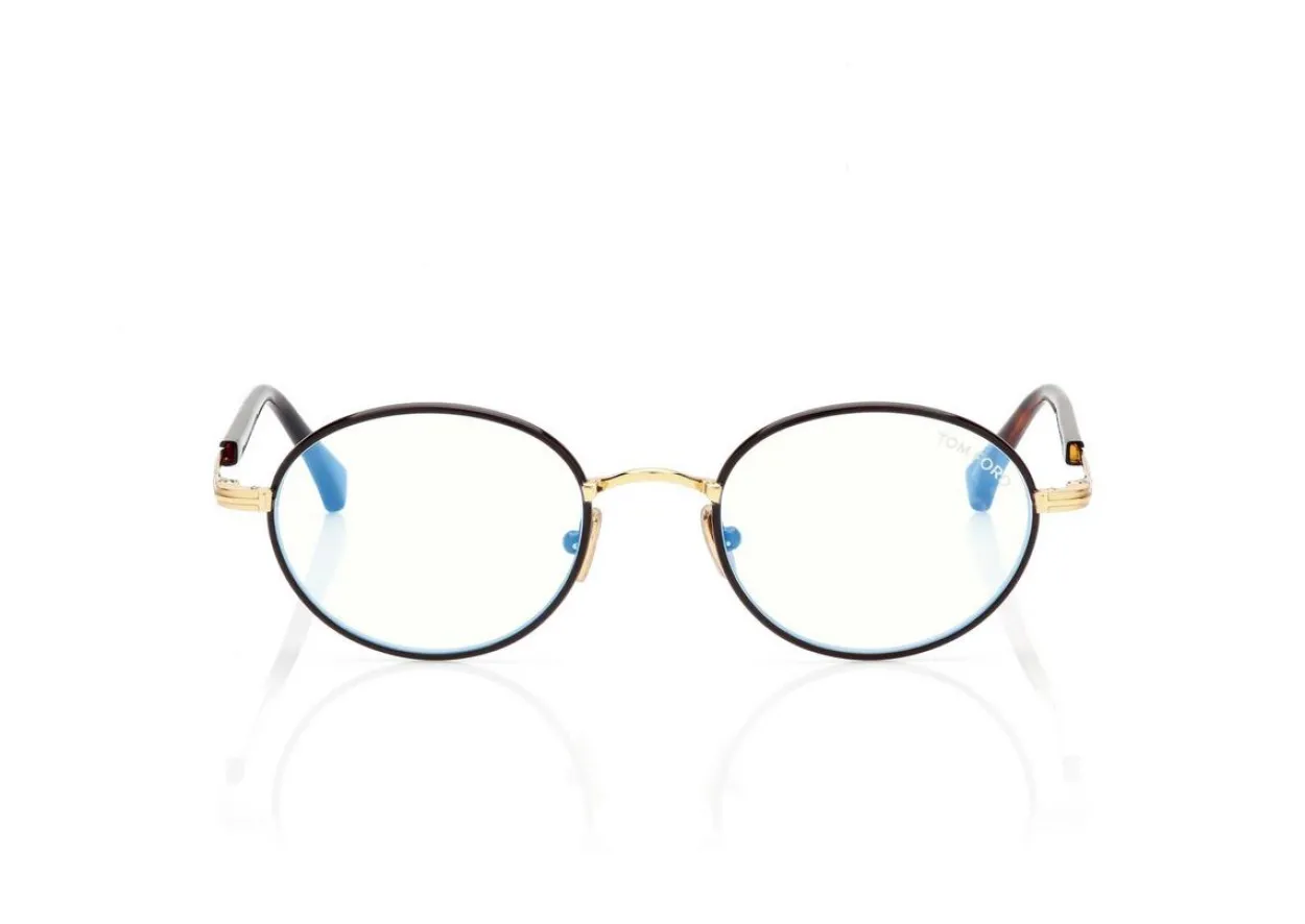 BLUE BLOCK ROUND OPTICALS
