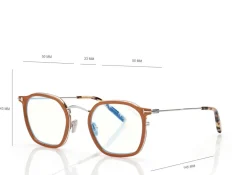 BLUE BLOCK ROUND OPTICALS