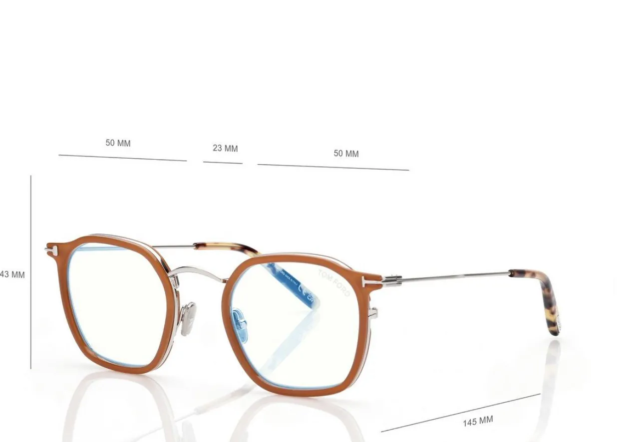 BLUE BLOCK ROUND OPTICALS