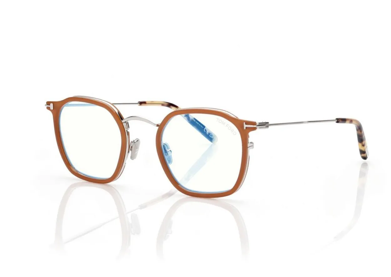 BLUE BLOCK ROUND OPTICALS