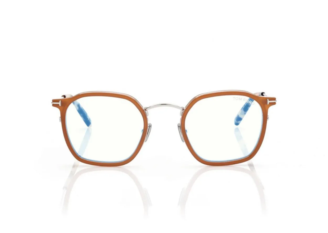 BLUE BLOCK ROUND OPTICALS