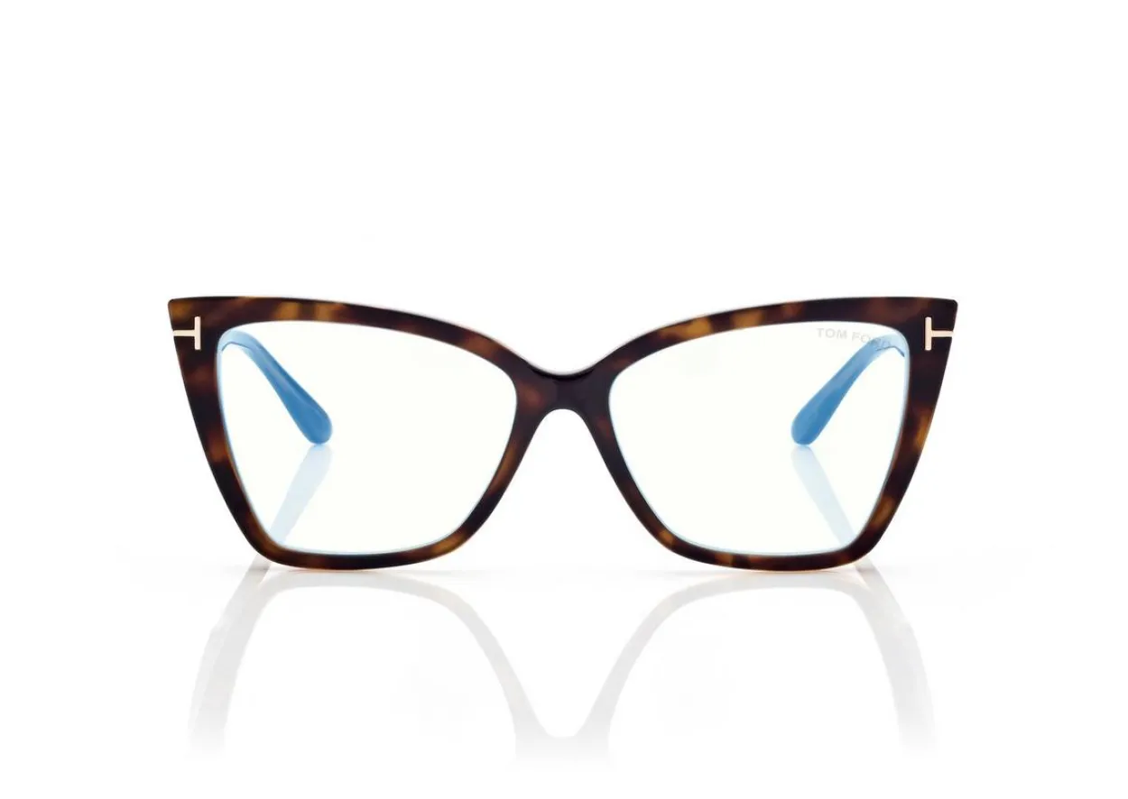 BLUE BLOCK SQUARE CAT EYE OPTICALS