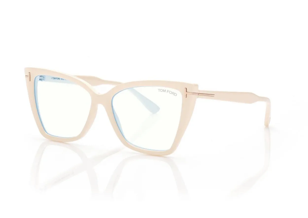 BLUE BLOCK SQUARE CAT EYE OPTICALS