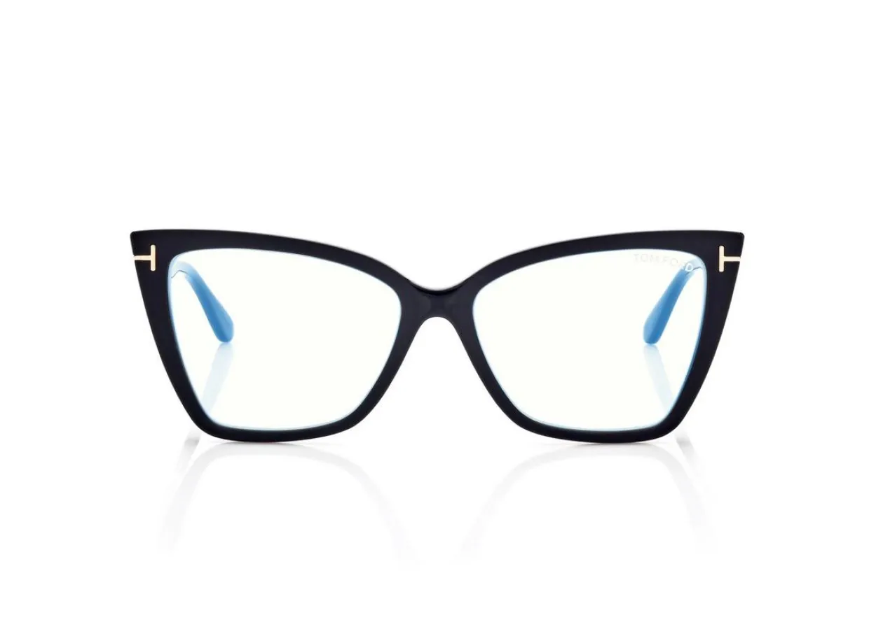BLUE BLOCK SQUARE CAT EYE OPTICALS