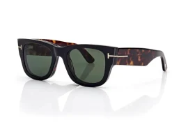 BLUE BLOCK SQUARE OPTICALS WITH CLIP ON SUNGLASSES