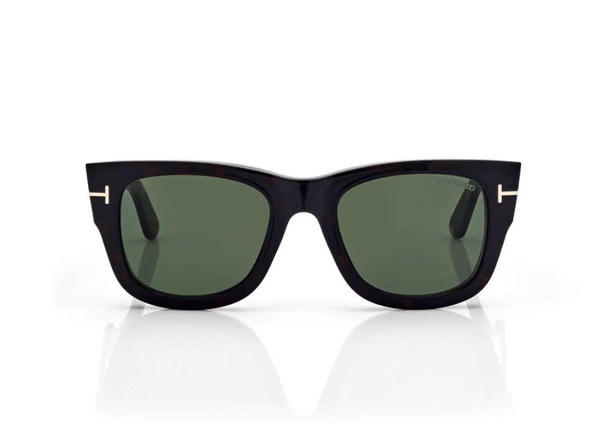 BLUE BLOCK SQUARE OPTICALS WITH CLIP ON SUNGLASSES