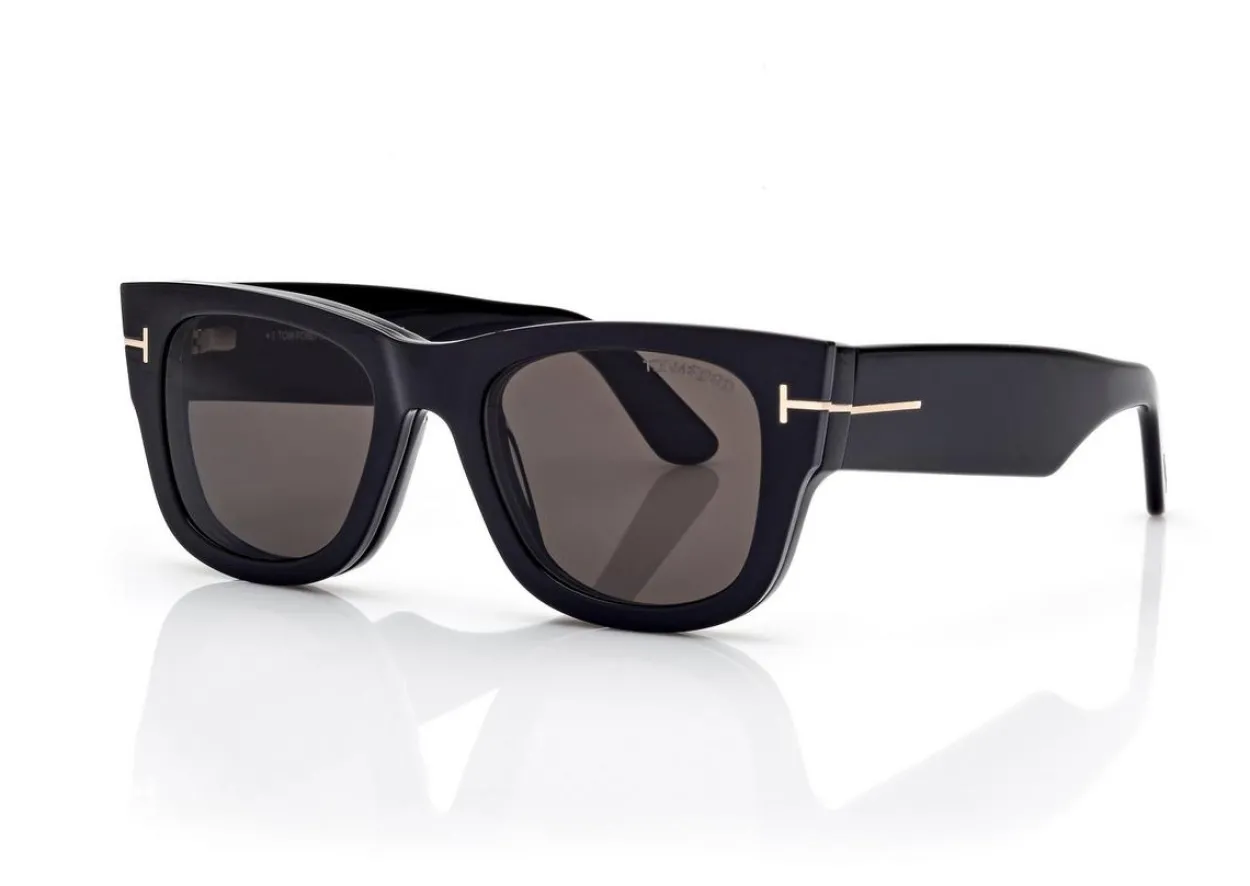 BLUE BLOCK SQUARE OPTICALS WITH CLIP ON SUNGLASSES