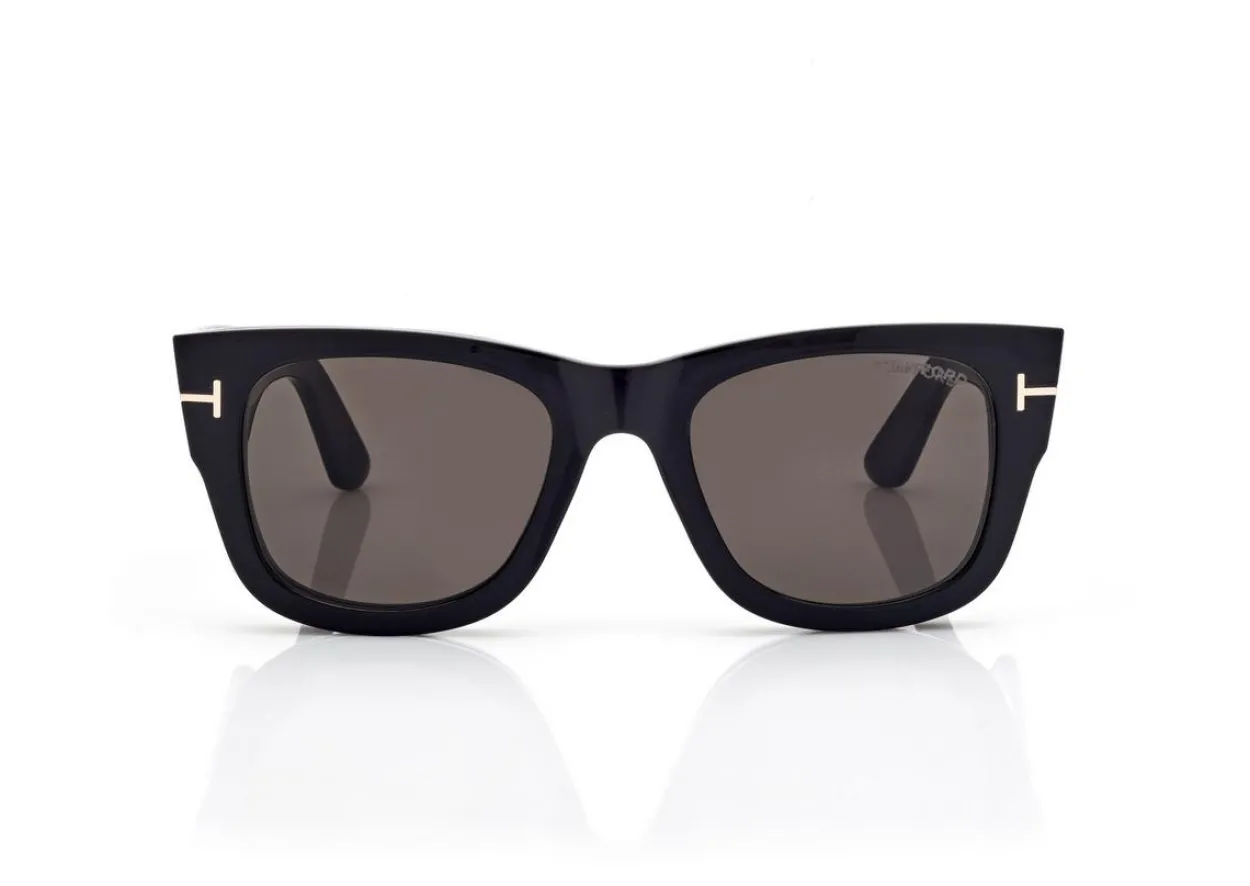 BLUE BLOCK SQUARE OPTICALS WITH CLIP ON SUNGLASSES