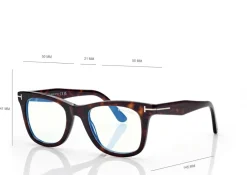 BLUE BLOCK SQUARE OPTICALS WITH CLIP ON SUNGLASSES