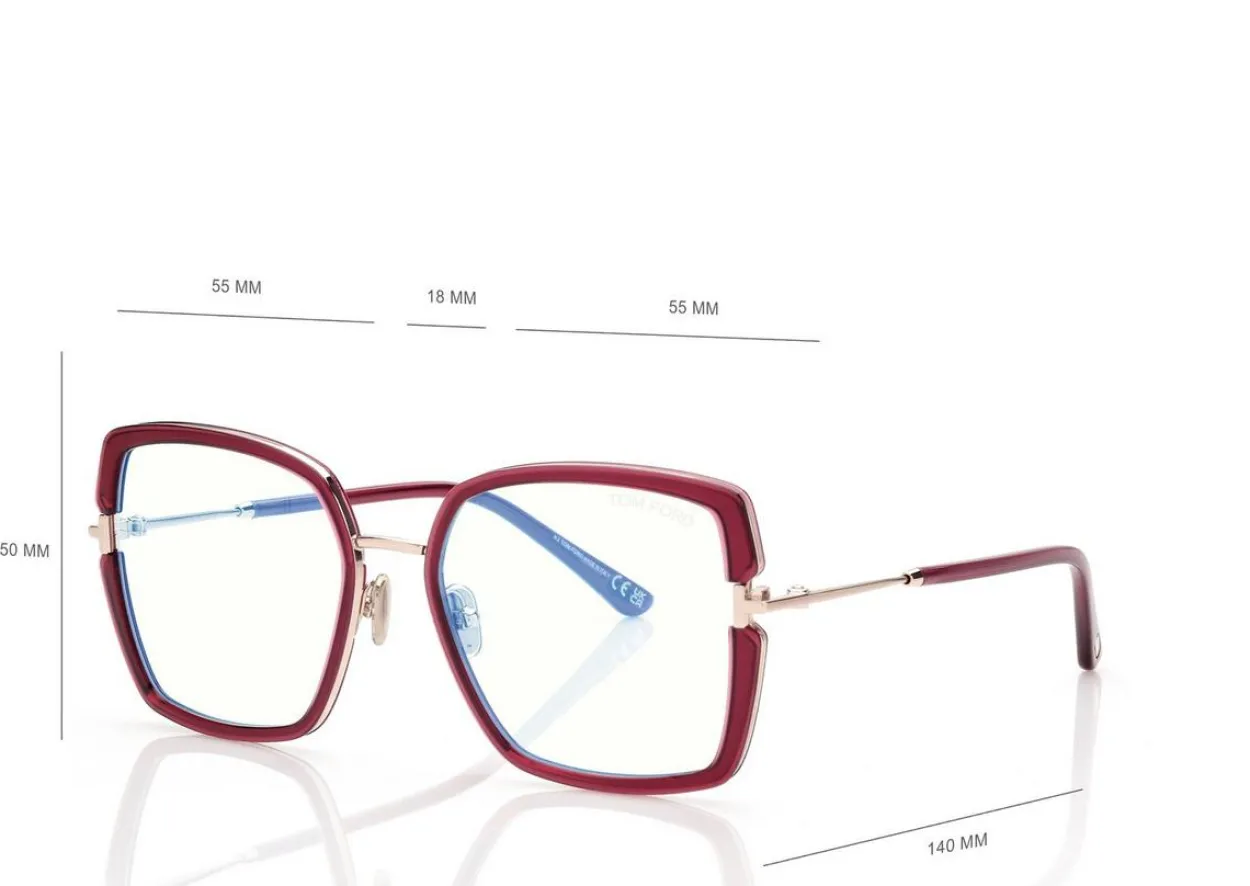 BLUE BLOCK SQUARE OPTICALS
