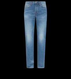 BLUE STRETCH STRAIGHT FIT SELVEDGE DENIM