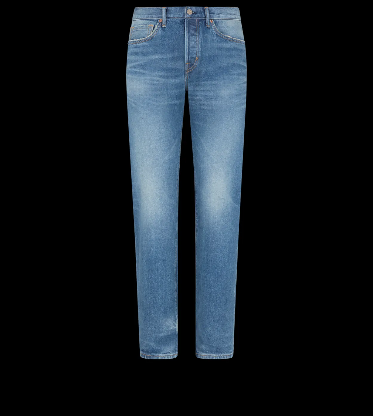 BLUE STRETCH STRAIGHT FIT SELVEDGE DENIM