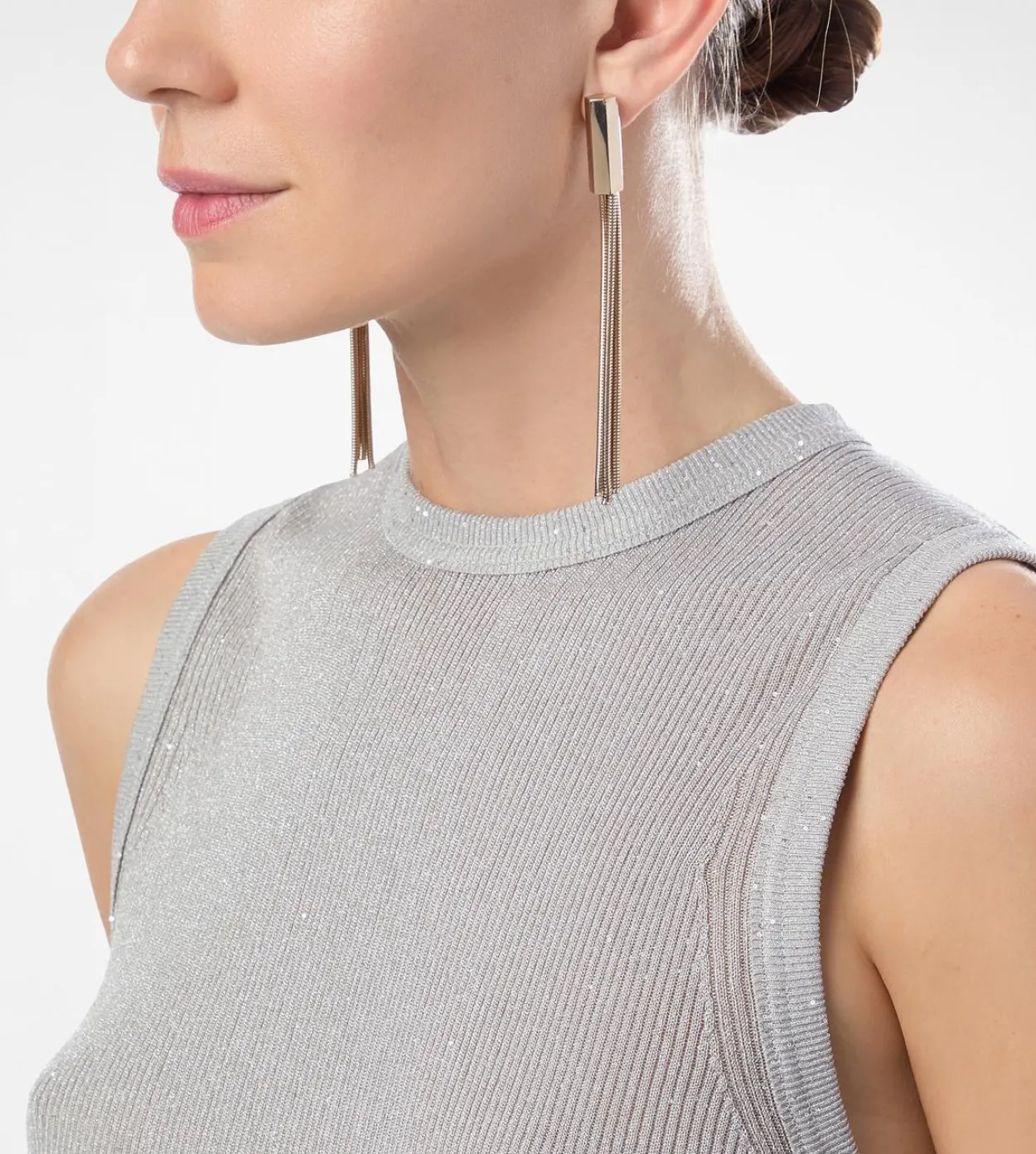 BRASS AXIS EARRINGS