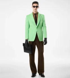 BROKEN TWILL DOUBLE PLEAT PANT