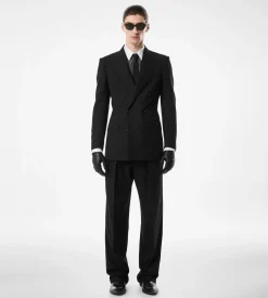 BROKEN TWILL DOUBLE PLEAT PANT