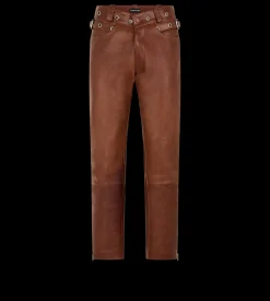 BUFFALO GRAIN LEATHER BIKER PANT