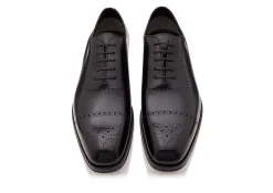 BURNISHED LEATHER EDGAR BROGUE LACE UP