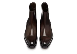 BURNISHED LEATHER EDGAR CHELSEA BOOT