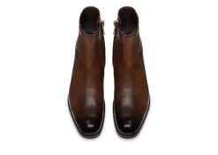 BURNISHED LEATHER EDGAR ZIP BOOT