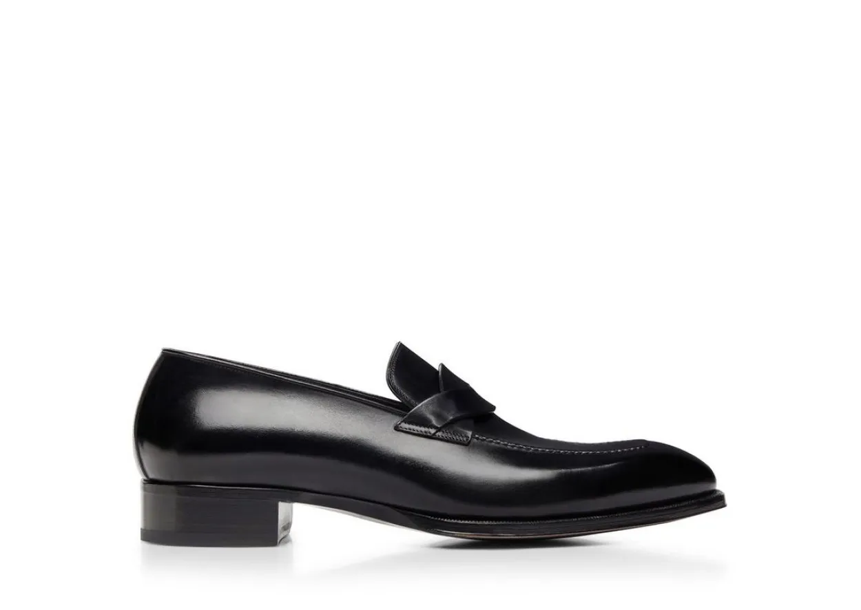 BURNISHED LEATHER ELKAN TWISTED BAND LOAFER