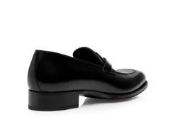 BURNISHED LEATHER ELKAN TWISTED BAND LOAFER