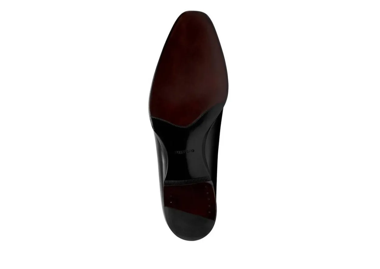 BURNISHED LEATHER ELKAN TWISTED BAND LOAFER
