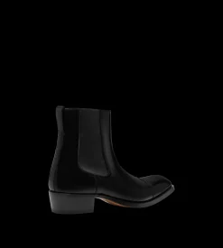 BURNISHED LEATHER VINCENT BROGUE CHELSEA BOOT