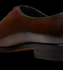 BURNISHED LEATHER WHOLE CUT LACE UP