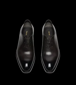 BURNISHED LEATHER WHOLE CUT LACE UP
