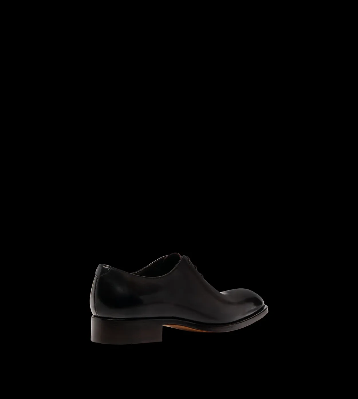 BURNISHED LEATHER WHOLE CUT LACE UP