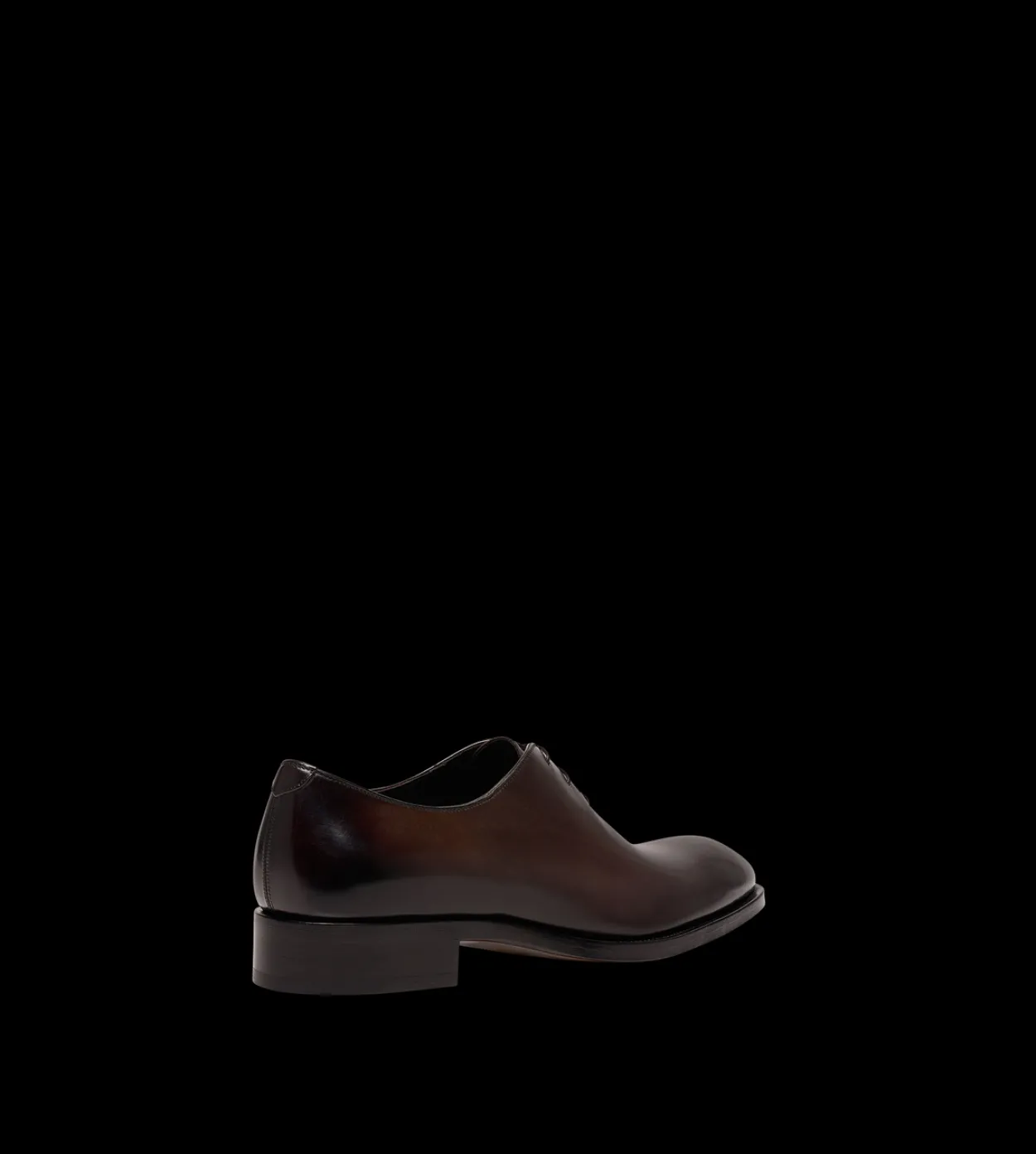 BURNISHED LEATHER WHOLE CUT LACE UP