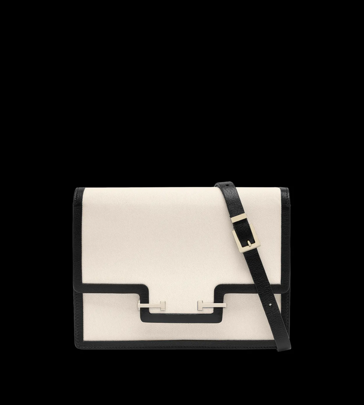 CANVAS AND LEATHER AUBE SHOULDER BAG