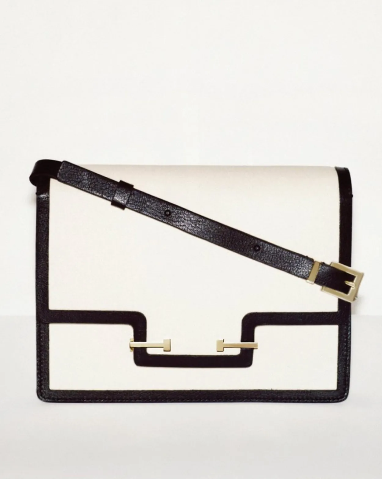 CANVAS AND LEATHER AUBE SHOULDER BAG