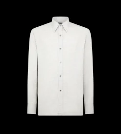 CASHMERE MELANGE FLUID FIT SHIRT