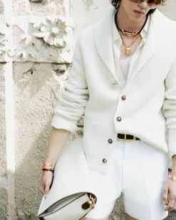 CASHMERE SHAWL COLLAR CARDIGAN