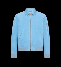 CASHMERE SUEDE COLLAR BLOUSON